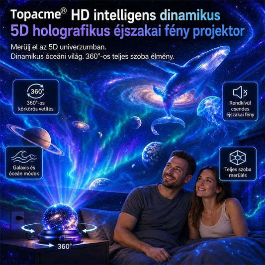 Topacme® 🌌 Éjszakai fényprojektor 🔮🔮