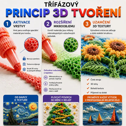 🔥 Ma 20% kedvezmény丨🌿Topacme® 3D Dombornyomó Toll – Változtassa rajzait 3D műalkotásokká!