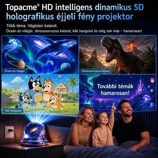 🌌🔮 Topacme®  Éjszakai fényprojektor🧸