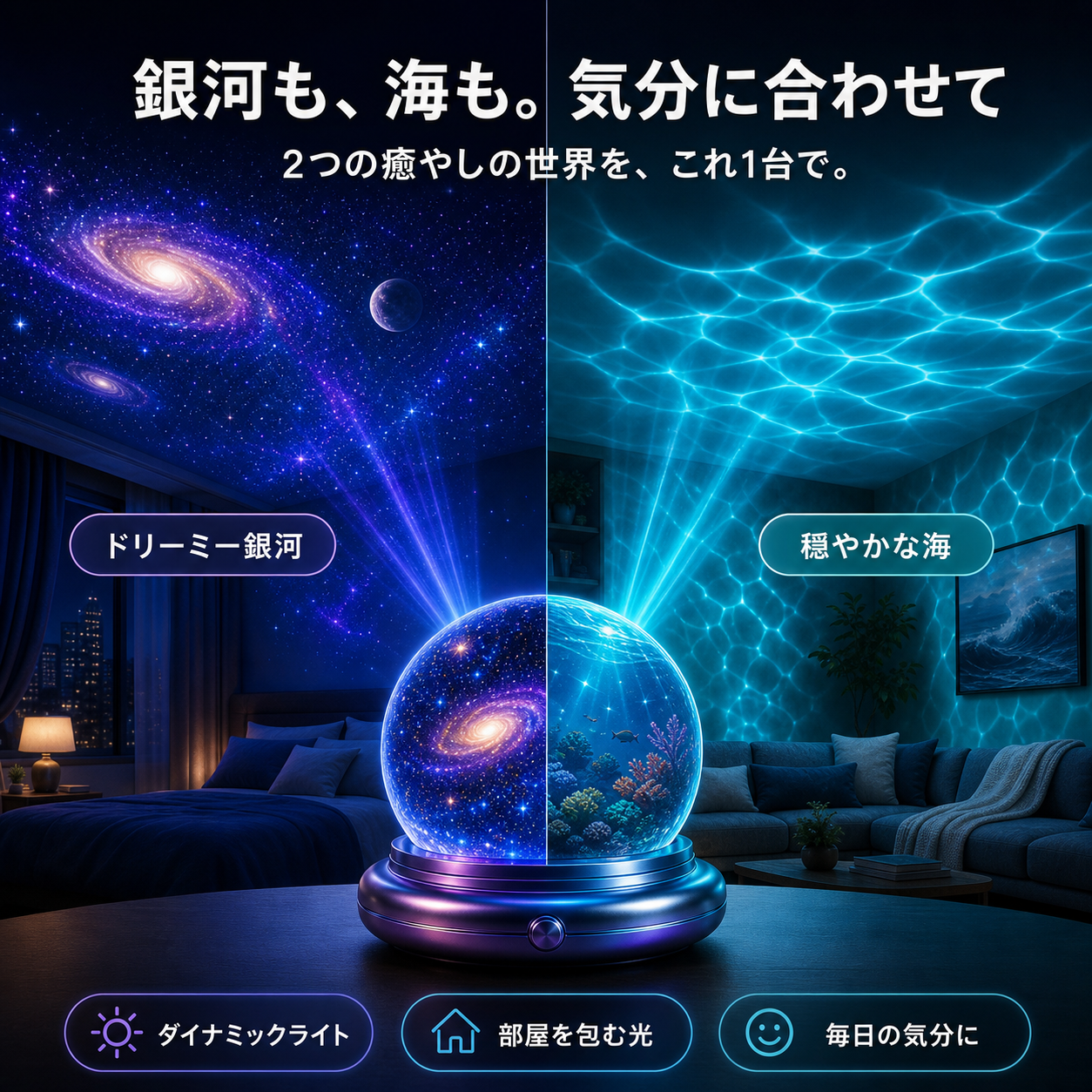 🌌🔮Topacme® ナイトライト プロジェクター🧸